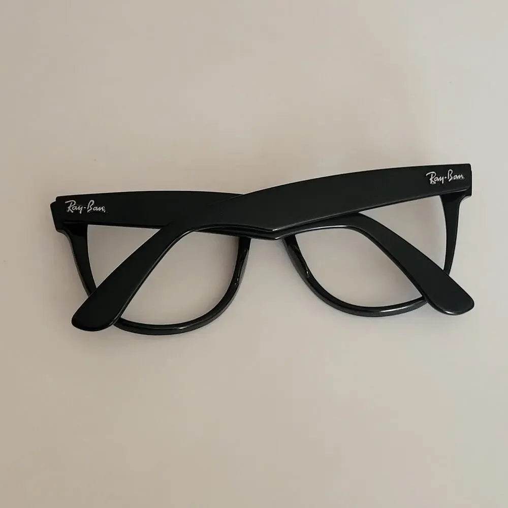 Vintage Ray Ban Wayfarer II Sunglasses Frames Only Black B&L 5022 Made In USA